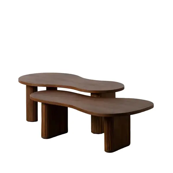 Set 2 masute de cafea BOSCO 110CM - Maro