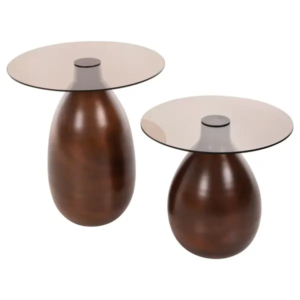 Set 2 masute de cafea PALOR Ø40x38/44x49 CM - Default Title