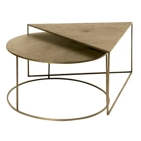 Set 2 masute de cafea RAPIL Ø70 x 40/85x73x45 CM - Default Title