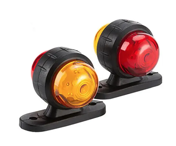 Set 2 Mini Lampi de gabarit 3 functii rosu si galben pentru remorca camion