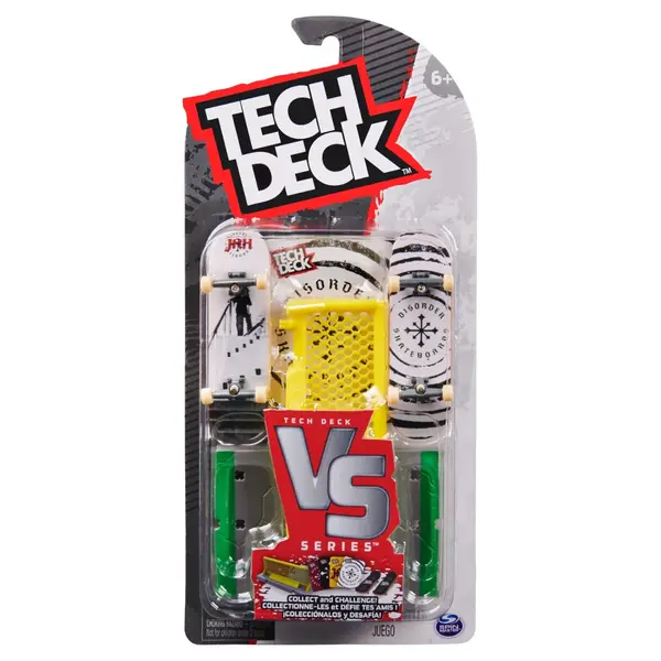 Set 2 mini skateboard cu obstacol, Tech Deck, Disorder, 20141294