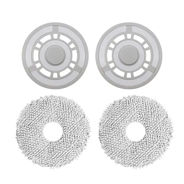 Set 2 mopuri si 2 suporti pentru mop PAA-home, compatibili cu aspiratoarele Xiaomi X20 Max / X20 Pro
