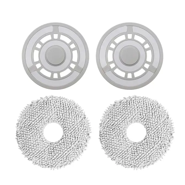 Set 2 mopuri si 2 suporti pentru mop PAA-home®, compatibili cu aspiratoarele model Dreame L10s Ultra