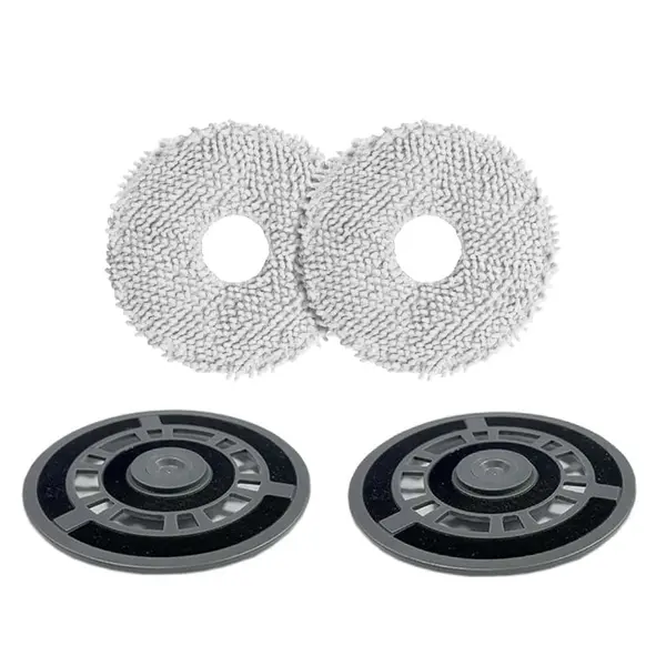 Set 2 mopuri si 2 suporti pentru mop PAA-home, compatibili cu aspiratoarele model Dreame X10 / X20