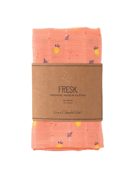 Set 2 museline 70x60 cm model Summer Fruit