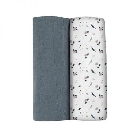 Set 2 Museline Beaba bumbac 120x120 cm Stormy Weather Spring Flower