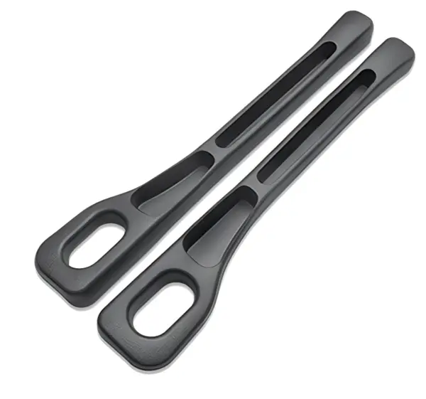 Set 2 organizatoare tip buzunar pentru scaun auto cu gaura la centura NEGRE