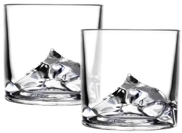 Set 2 pahare de whisky Liiton - Everest, 270 ml
