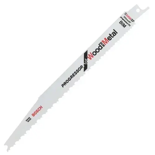 Set 2 panze fierastrau sabie, Bosch S3456XF Progressor for Wood and Metal, 200 mm, Professional