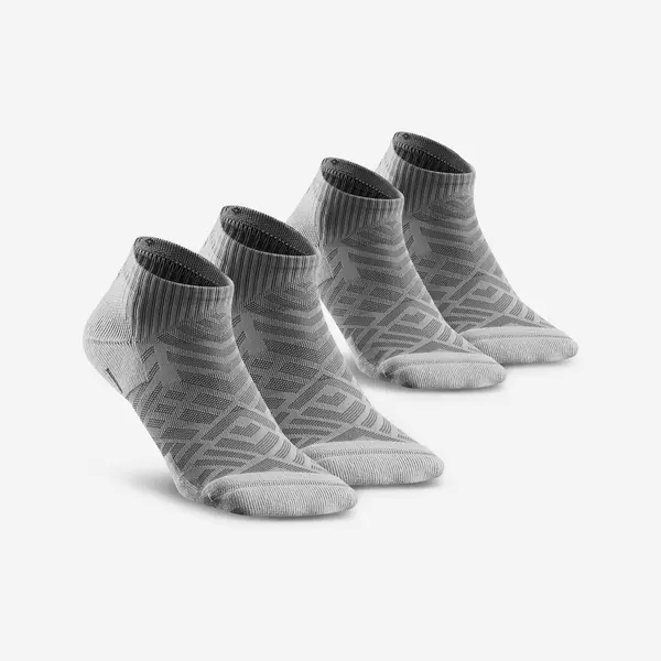 Set 2 perechi Șosete de drumeție Hike 100 Gri Adulți