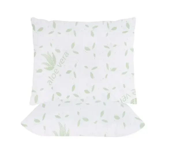Set 2 Perne 60x60 Somnart Belina Aloe Vera, microfibra, lavabile la masina