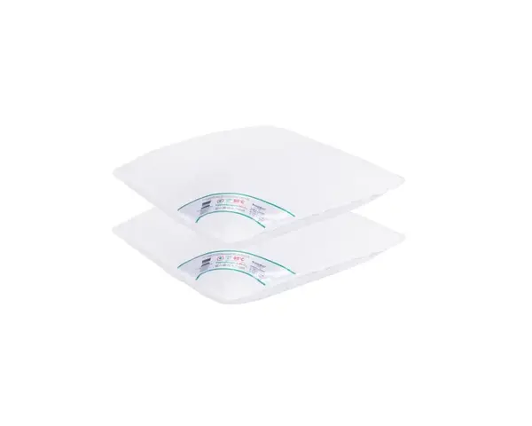 Set 2 Perne Medicinale Hipoalergenice Somnart 40x40cm, HypoallergenicMed, 100% fibra poliester, lavabile la 95 de grade, fermitate medie spre tare