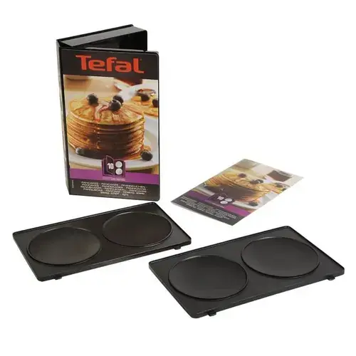 Set 2 placi pentru clatite Tefal Snack Collection+ Carte de retete, XA801012