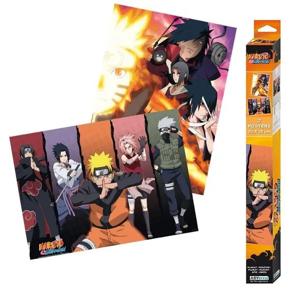 Set 2 Postere - Naruto Shippuden | AbyStyle