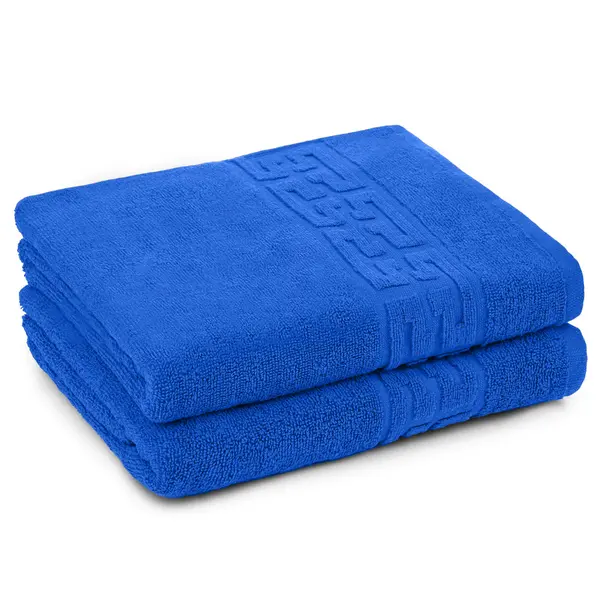 Set 2 Prosoape 50x90 cm, Greek, Bumbac 100%, 550g/m², Albastru Inchis