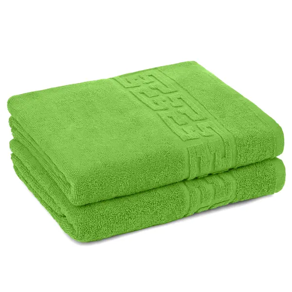 Set 2 Prosoape 50x90 cm, Greek, Bumbac 100%, 550g/m², Verde Deschis