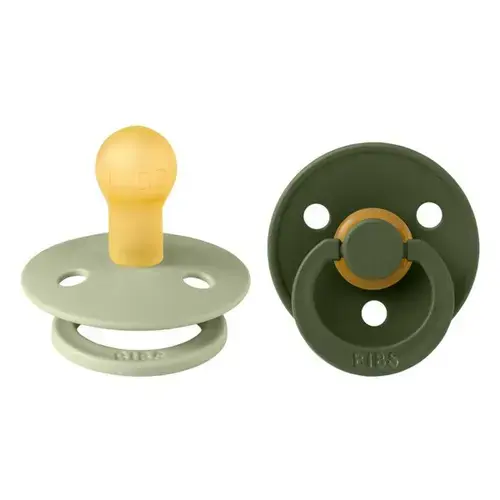 Set 2 Suzete Colour Latex, Tetina Rotunda, 0 Luni +
