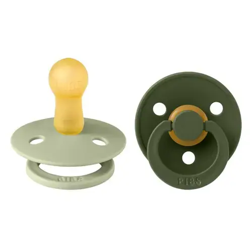 Set 2 Suzete Colour Latex, Tetina Rotunda, 6 Luni +