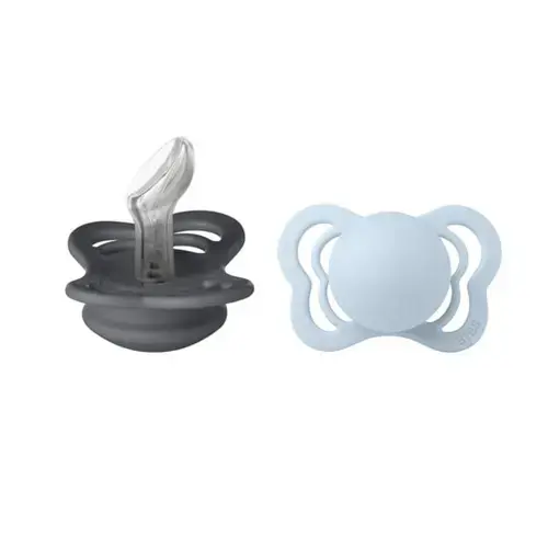 Set 2 Suzete Couture Silicon, Tetina Anatomica, 0 Luni +