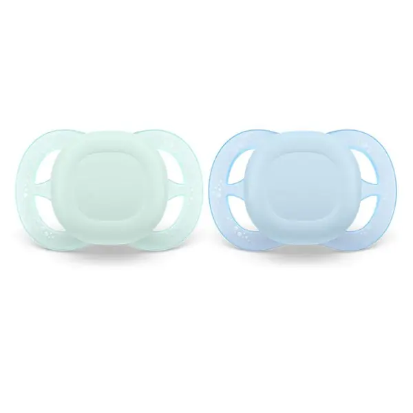 Set 2 suzete silicon Avent Ultra Start 0-2 luni Pastel Baieti