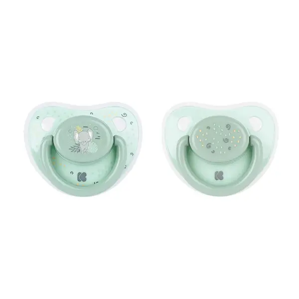 Set 2 suzete silicon Kikka Boo Savanna 6-18 luni Mint