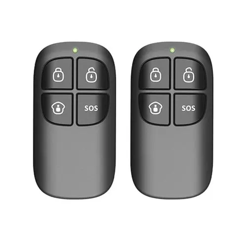Set 2 telecomenzi wireless cu 4 butoane Chuango RC-80, 315/433 MHz, 80 m, plastic ABS