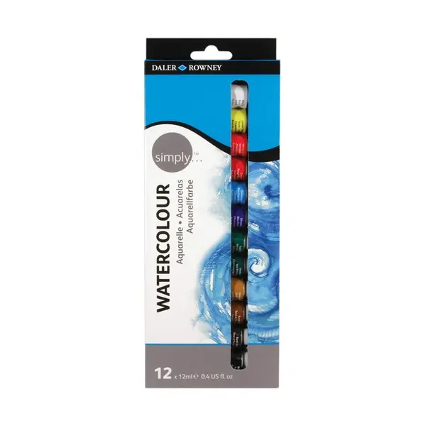 Set 2 x 12 Acuarele Simply Daler Rowney, 12 ml