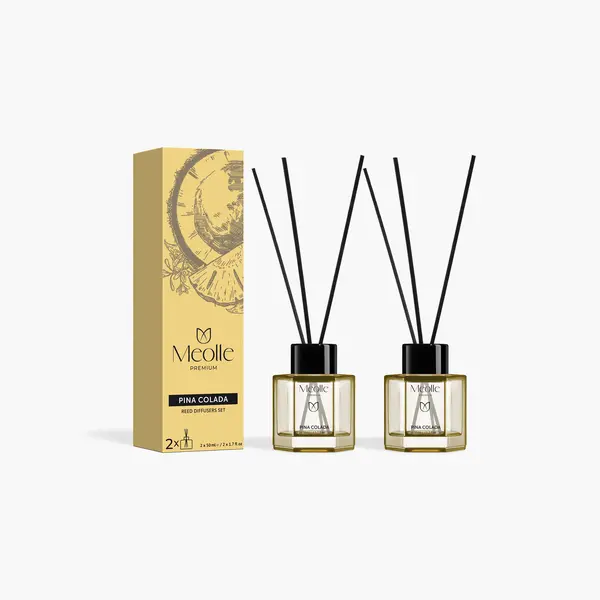 Set 2 x 50 ml Odorizante cu Bețișoare Pina Colada