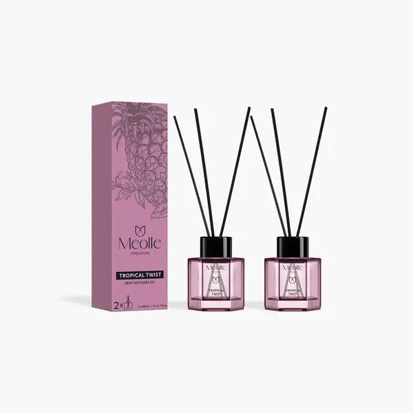 Set 2 x 50 ml Odorizante cu Bețișoare Tropical Twist