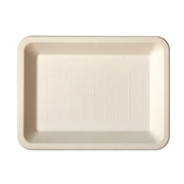 Set 2 x 50 Platouri Biodegradabile, Compostabile, 18x13 cm