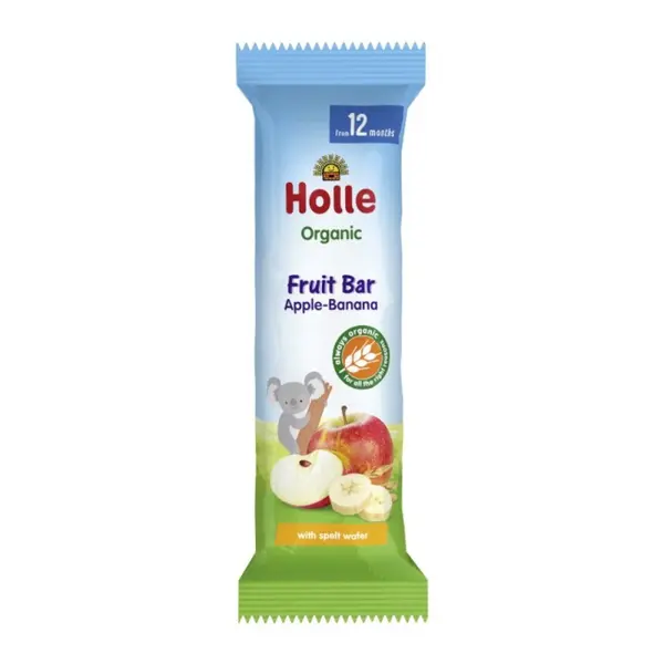 Set 2 x Baton pentru Copii cu Mere si Banane Eco, Holle Baby, 25 g