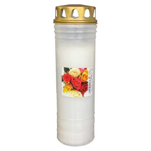 Set 2 x Candela 60 l Italia Alb, timp Ardere 98 Ore