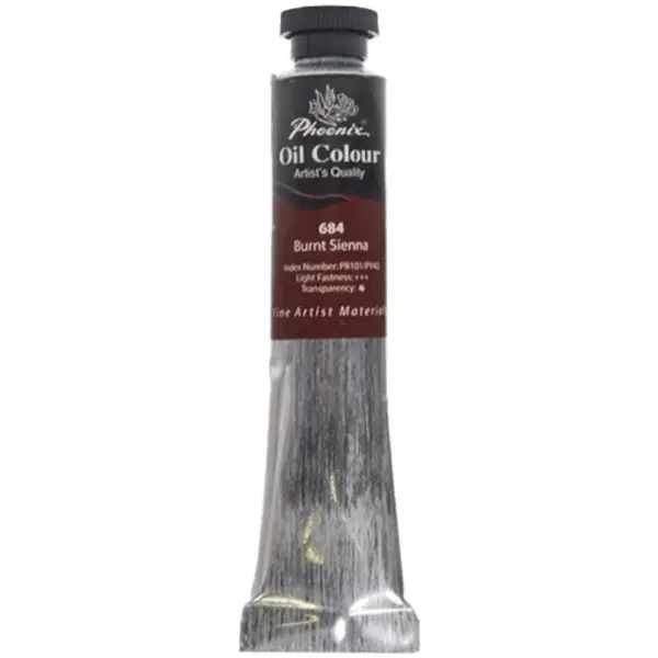 Set 2 x Culori in Ulei Artist Phoenix, Burnt Sienna, 50 ml