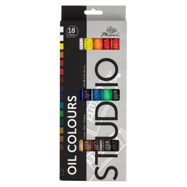 Set 2 x Culori in Ulei Phoenix, 18 Tuburi x 12 ml