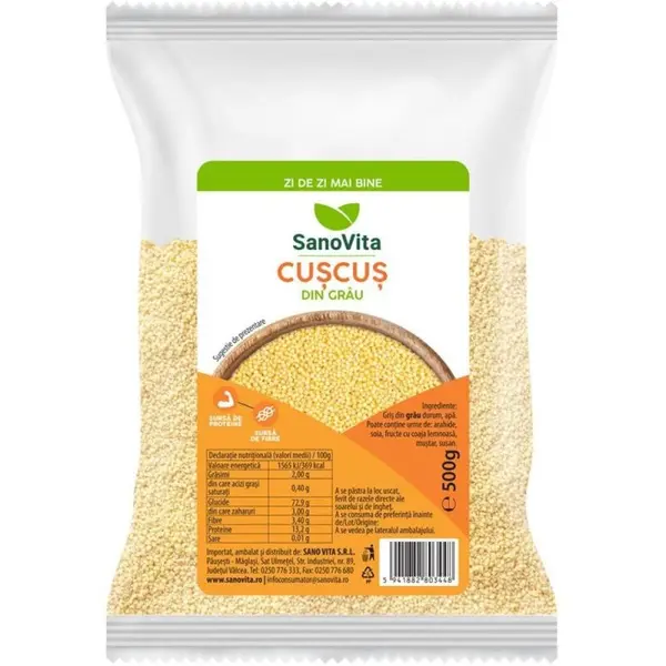 Set 2 x Cuscus din Grau, Sanovita, 500 g