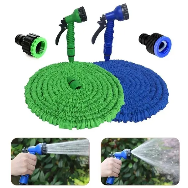 Set 2 x Furtun extensibil 30 Metri, include si pistol de udat