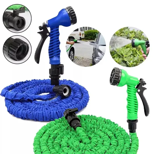 Set 2 x Furtun extensibil 45 Metri, include si pistol de udat