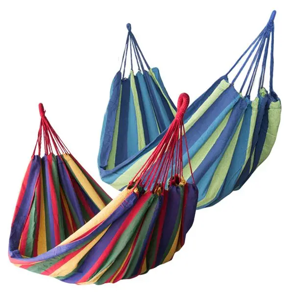Set 2 x Hamac multicolor 180 x 80 cm