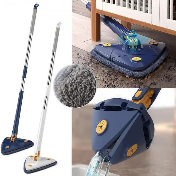 Set 2 x Mop reglabil CleanMaster, rotire 360