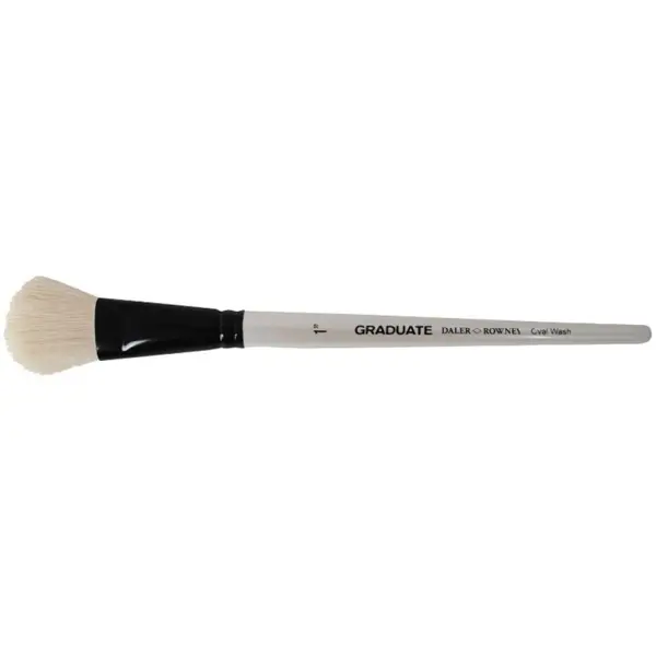 Set 2 x Pensula tip mop cu fir de capra Oval Wash Graduate Daler Rowney - 1"
