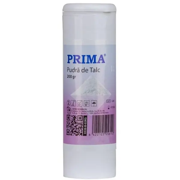 Set 2 x Pudra de Talc Prima, Recipient 200 g