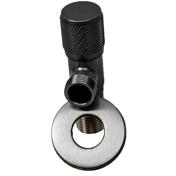 Set 2 x Robinet Coltar, Negru, 1/2 x 1/2 inch, Z-tools