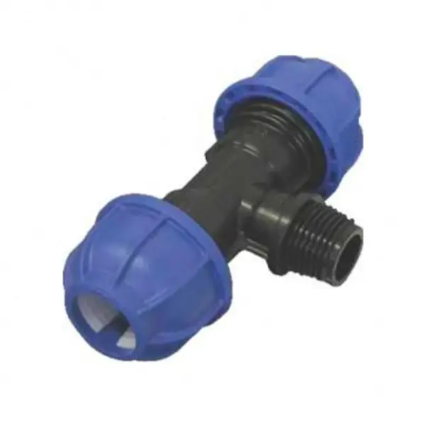 Set 2 x Teu Compresiune PEHD, Filet Exterior, 32 mm x 1 inch, Z-tools