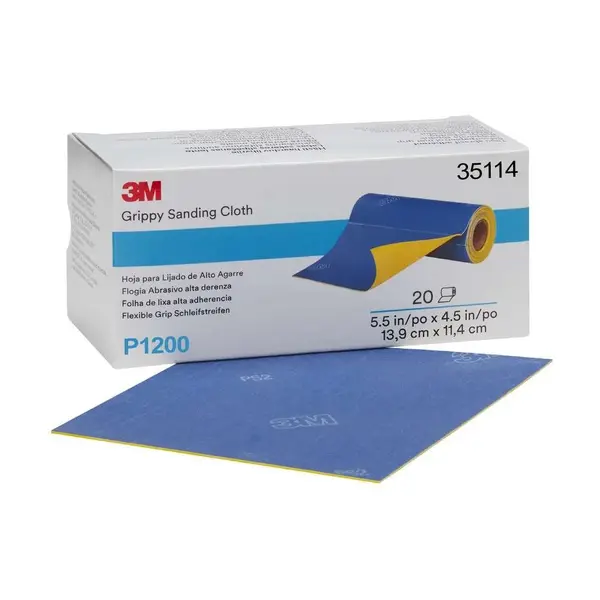 Set 20 de coli abrazive pe suport flexibil din burete, 139x114mm P1200 3M