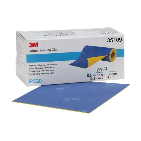 Set 20 de coli abrazive pe suport flexibil din burete, 139x114mm P320 3M