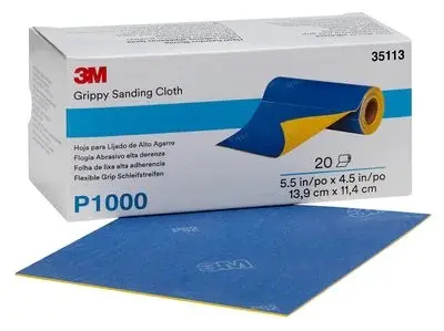 Set 20 de coli abrazive pe suport flexibil din burete, 139x114mm P1000 3M