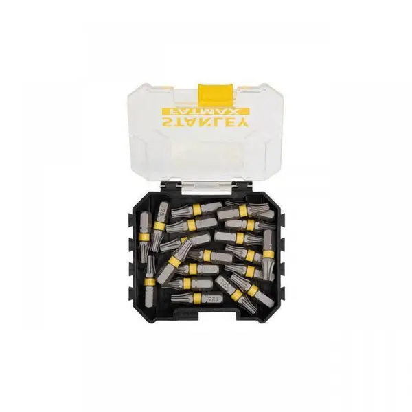 Set 20 varfuri (biti) de impact, T25 x 25 mm, STANLEY 1/4" (6.35 mm)