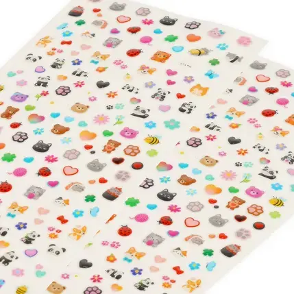 Set 200+ stickers pentru unghii - Cute Animals | Legami