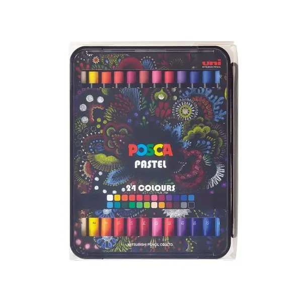 Set 24 creioane pastel uleioase Posca KPA-100