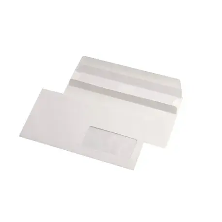 Set 25 plicuri corespondenta DL siliconic alb 110 x 220 mm Set 25 plicuri corespondenta DL siliconic alb 110 x 220 mm